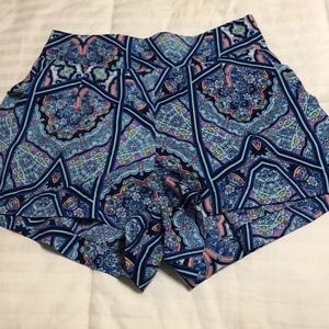 Size small paisley high wasted shorts